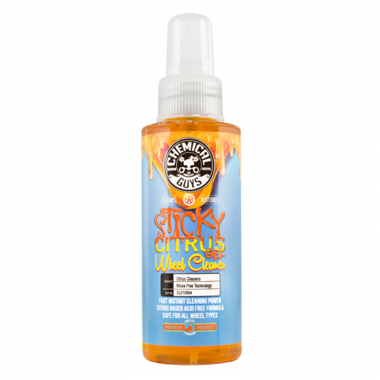 Очиститель колесных дисков Chemical Guys Sticky Citrus Wheel Cleaner Gel с ароматом цитрусовых 118мл