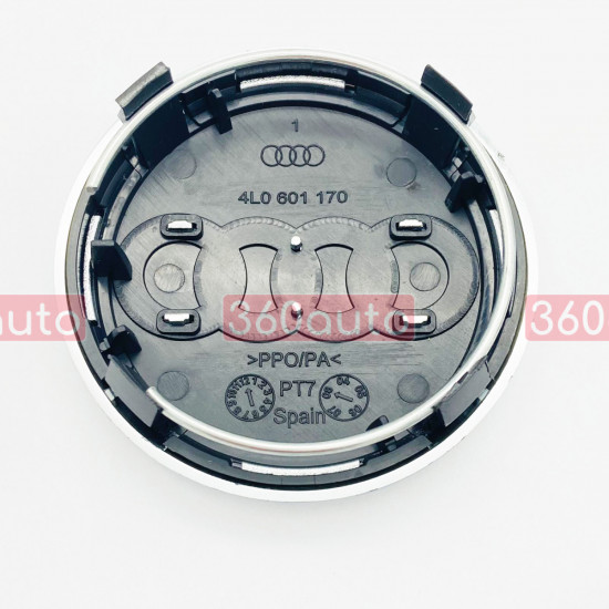 Колпачок на титановый диск Audi Q7 68-77мм 4L0601170 черный