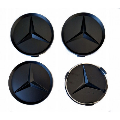 Ковпачок на титановий диск Mercedes-Benz A2014010225 70-75мм Чорний мат