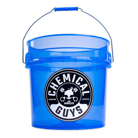 Ведро для мойки авто Chemical Guys Bucket Blue прозрачное голубое 16,5л