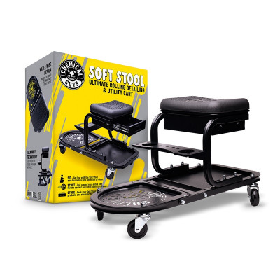 Крісло візок для детейлінгу на колесах Chemical Guys Soft Stool Ultimate Utility Detailing Cart