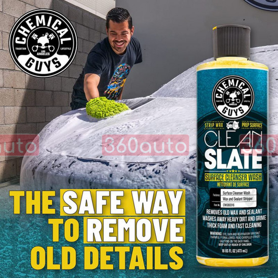 Автошампунь Chemical Guys Clean Slate Wax Stripping Wash 473мл