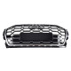 Решетка радиатора на Audi Q5 2020- стиль SQ5 черная с серым Q5-S212
