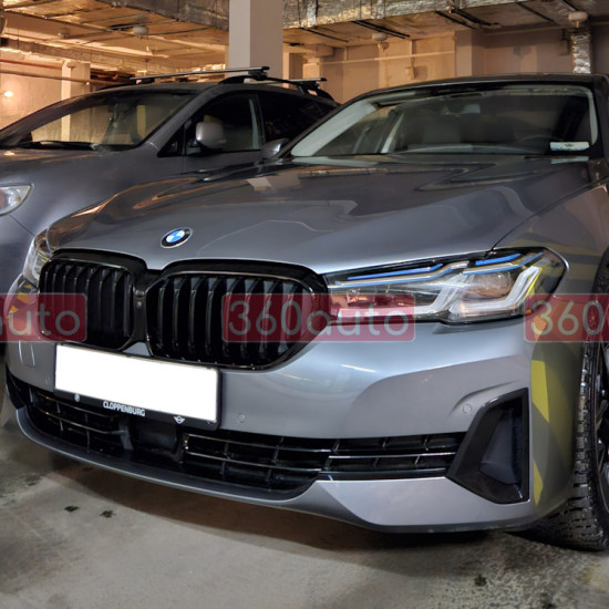 Решетка радиатора на BMW 5 Series G30 2020- Shadow-Line оригинал 51129852169 под камеру