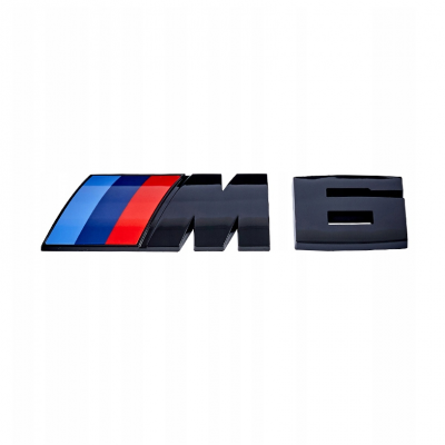 Автологотип шильдик логотип надпись BMW M6 Black Shadow Edition глянец на крышку багажника