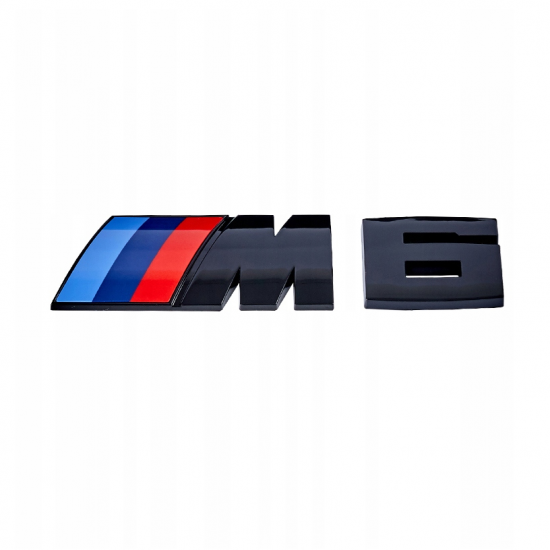 Автологотип шильдик емблема напис BMW M6 Black Shadow Edition глянець на кришку багажника