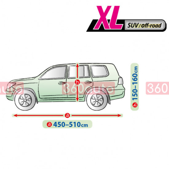 Автомобильный чехол тент на Volvo XC90 Kegel Perfect Garage XL SUV Off Road 450-510см