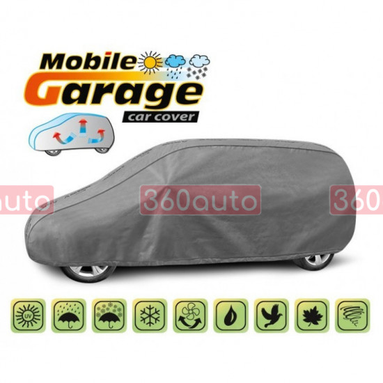 Автомобильный чехол тент на FIiat Doblo I Maxi, Doblo II SWB 2000-2022 Kegel Mobile Garage LAV XL 443-463 см