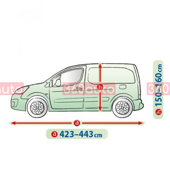 Автомобильный чехол тент на Skoda Praktik 2006- Kegel Mobile Garage LAV L 423-443 cm