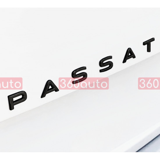 Автологотип шильдик эмблема надпись Volkswagen Passat NEW на крышку багажника черный глянец