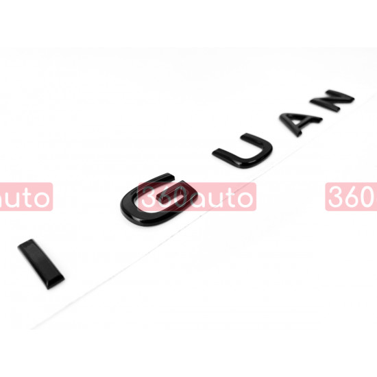 Автологотип шильдик емблема напис Volkswagen Tiguan New чорний на кришку багажника