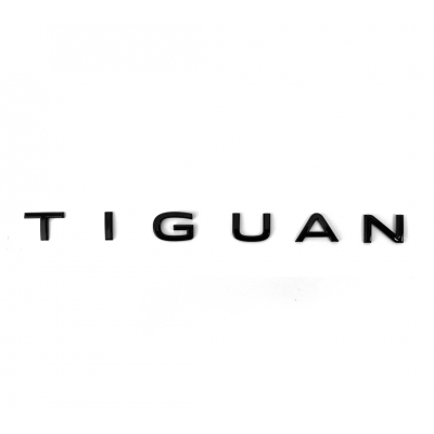 Автологотип шильдик эмблема надпись Volkswagen Tiguan New черная на багажник