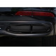 Накладки на задній бампер Ауді A6 C8 2018- Elegant Чорний глянець