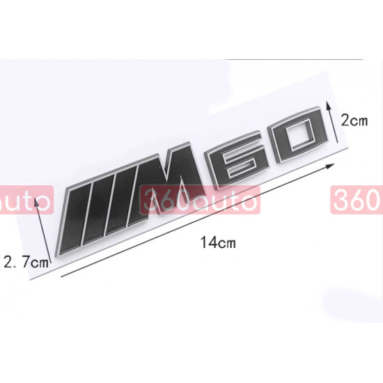 Автологотип шильдик емблема напис BMW iX M60 Black Shadow Edition комплект