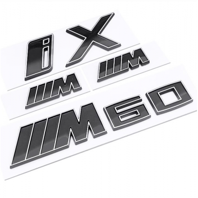 Автологотип шильдик емблема напис BMW iX M60 Black Shadow Edition комплект