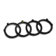 Автологотип черная эмблема Audi A3, S3 (8P) 2008-2012 Black Edition в решетку радиатора 8P0853605