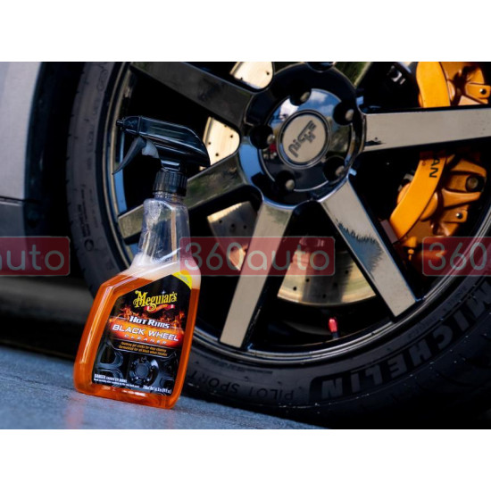 Очищувач для чорних дисків - Meguiar`s Hot Rims Black Wheel Cleaner 709 мл. (G230524)