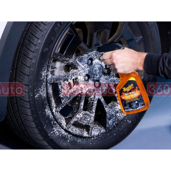 Очищувач для чорних дисків - Meguiar`s Hot Rims Black Wheel Cleaner 709 мл. (G230524)