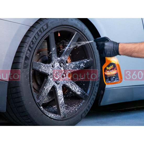 Очищувач для чорних дисків - Meguiar`s Hot Rims Black Wheel Cleaner 709 мл. (G230524)