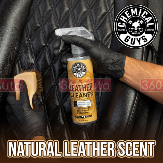 Щітка Chemical Guys Long Bristle Horse Hair Leather Cleaning Brush з кінського волосся