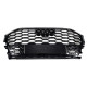 Решетка радиатора на Audi Q5 2020- стиль RSQ5 черная Q5-RS211