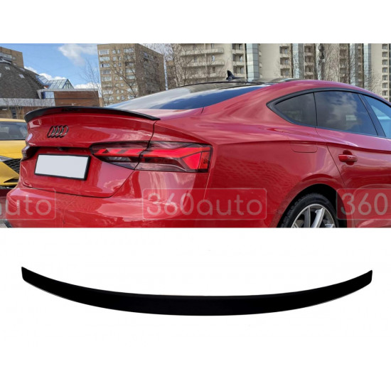 Спойлер на Audi A5 B9 2021-2023 чорний глянець