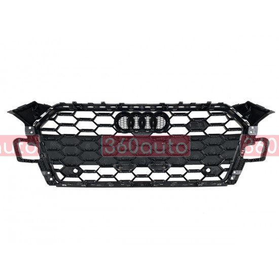 Решетка радиатора на Audi A5 B9 2021- стиль S5 черный мат A5-S212
