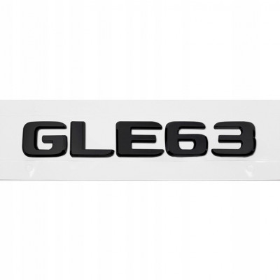 Автологотип шильдик емблема напис Mercedes GLE63 чорний глянець 360auto-409815