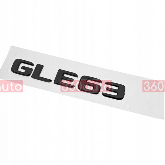 Автологотип шильдик емблема напис Mercedes GLE63 чорний глянець 360auto-409815