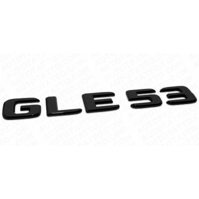 Автологотип шильдик емблема напис Mercedes GLE53 чорний глянець 360auto-409816