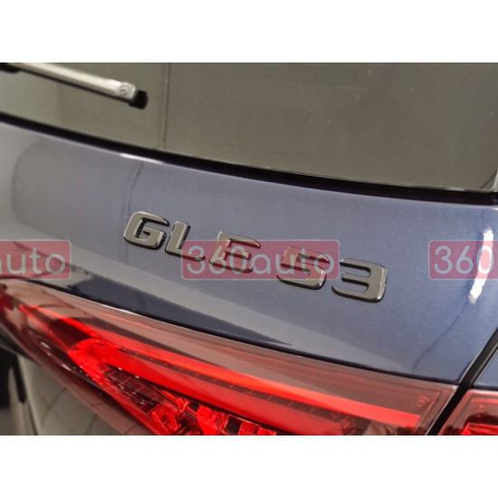 Автологотип шильдик эмблема надпись Mercedes GLE53 чорний глянець 360auto-409816