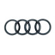 Автологотип емблема чорні кільця Audi A5 2020- Black Edition в решітку радіатора 8W0071801