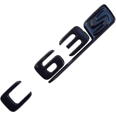 Автологотип шильдик эмблема надпись Mercedes C63s black 360auto-414138
