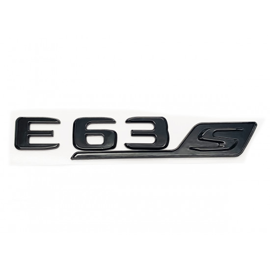 Автологотип логотип надпись Mercedes E63s black черный глянец