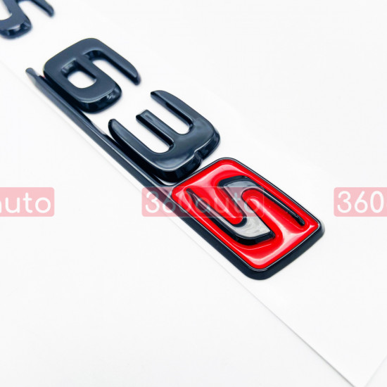 Автологотип шильдик эмблема надпись Mercedes S63s black red 360auto-414142