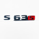 Автологотип шильдик эмблема надпись Mercedes S63s black red 360auto-414142