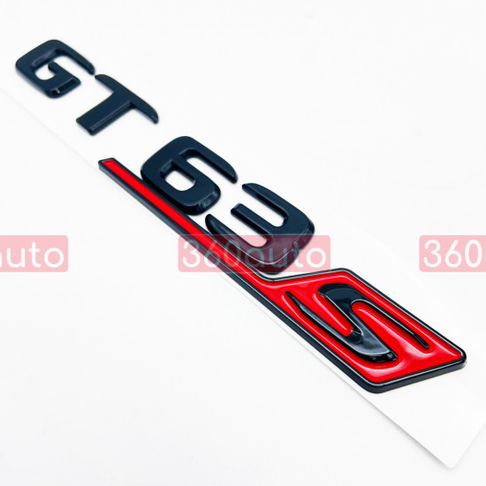 Автологотип шильдик эмблема надпись Mercedes GT63s black red 360auto-414143