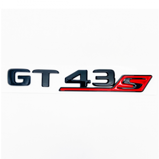 Автологотип шильдик емблема напис Mercedes GT43s black red 360auto-414146