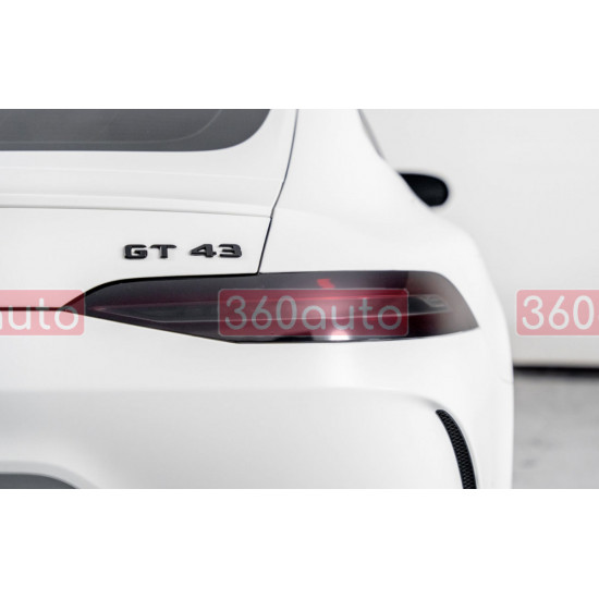 Автологотип емблема напис Mercedes GT43 black чорний глянець