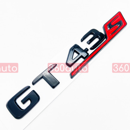 Автологотип шильдик эмблема надпись Mercedes GT43s black red 360auto-414146