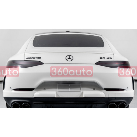 Автологотип емблема напис Mercedes GT43 black чорний глянець
