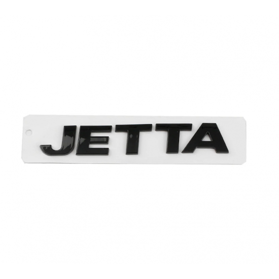Автологотип шильдик емблема напис Volkswagen Jetta чорний на кришку багажника