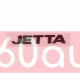 Автологотип шильдик эмблема надпись Volkswagen Jetta черная на багажник