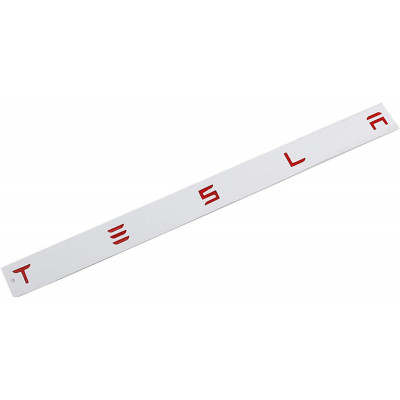 Автологотип шильдик емблема напис Tesla Performance Red 50см