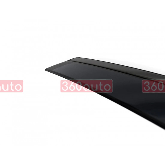 Дефлектори вікон на Lexus NX 2022- з чорним молдингом WELLvisors 3-847LX033