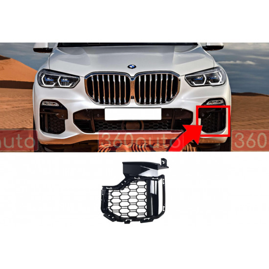 Решетка переднего бампера на BMW X5 G05 2018-2022 M-Paket левая оригинал