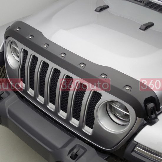 Дефлектор капота на Jeep Wrangler, Gladiator 2018- текстурированный Textured Tough Guard TG7W18