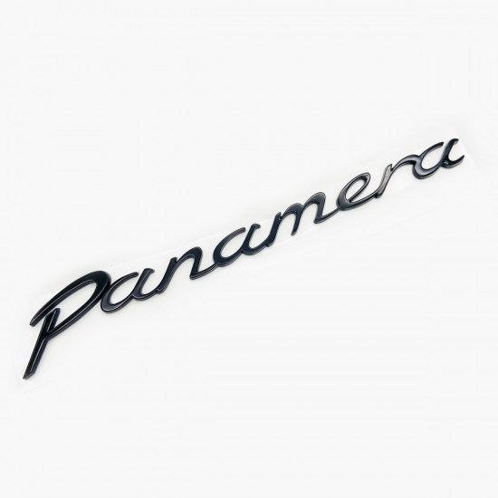 Автологотип шильдик эмблема надпись Porsche Panamera Black черный глянец