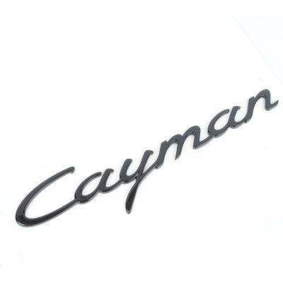 Автологотип шильдик емблема напис Porsche Cayman Black чорний глянець