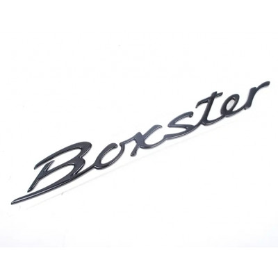Автологотип шильдик эмблема надпись Porsche Boxster Black черный глянец 9865592370070C